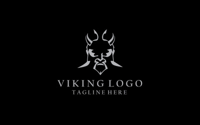Modèle de logo Viking humain