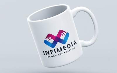 Modèle Pro de logo Infinity Media