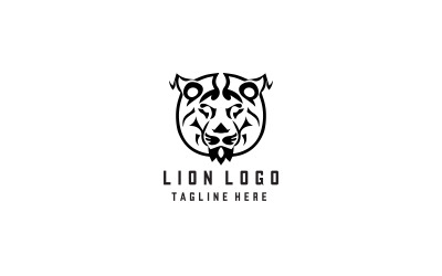 Modèle vectoriel de logo Lion Viking