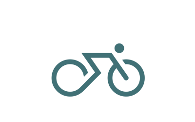Modello di progettazione del logo della bicicletta