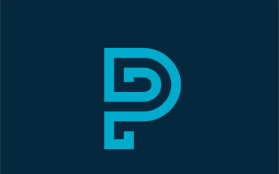 Pro Design Letter P PP PD logotyp designmall