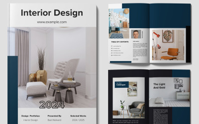 Šablona časopisu Interior Design