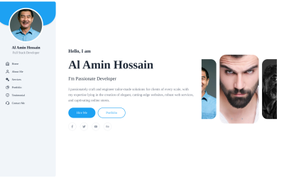 Site Web du portefeuille A2H | Construit avec NextJS et Tailwindcss