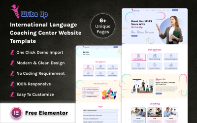 WriteUp – Website-Vorlage für das International Language Coaching Center