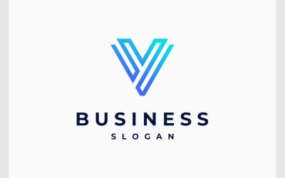 Harf VY YV Modern Monogram Logo