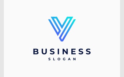 Logo nowoczesnego monogramu z literą VY YV