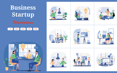 M489_Business Startup Illustrationer