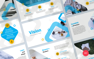 Vision - Перші 90 днів на роботі Шаблон презентації PowerPoint