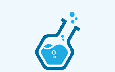 Hexagon Lab logo design template