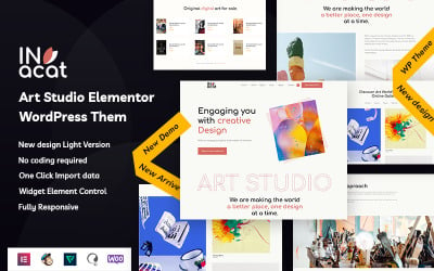 Invacat – Art Studio Elementor WordPress Theme