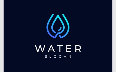 Letter W Water Aqua Purity Logo