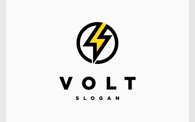 Volt Enerji Güç Yıldırım Logosu