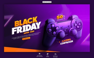 Black Friday Sale Web-Banner-Vorlage