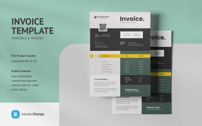Faktura PSD Design Template Vol 010