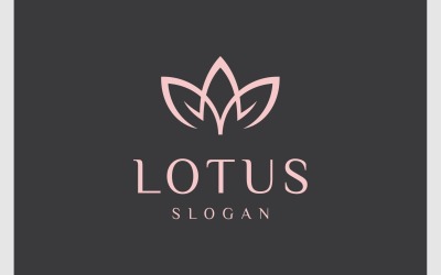 Logo De Beauté De Fleur De Fleur De Lotus