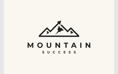 Логотип Mountain Hill со стрелкой вверх