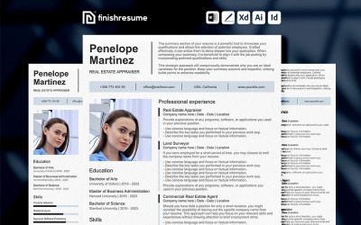 Real estate appraiser Resume Template | Finish Resume