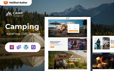 Camp Forest - Kemping, túrázás és kaland WordPress Elementor téma