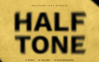 Halvton Photoshop texteffekt