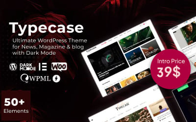 Typecase – найкраща тема WordPress для веб-сайтів журналів, новин і блогів