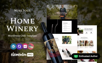 Winesoul - Şarap ve Şaraphane WordPress Elementor Teması
