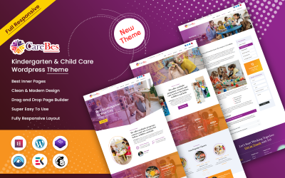 Carebes - тема Wordpress для дитячого садка та догляду за дітьми