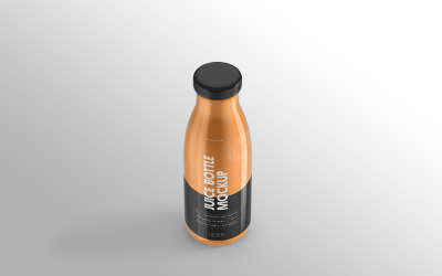 Maqueta de botella de jugo Vol 17