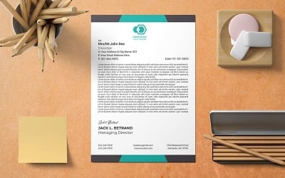 Membrete minimalista y sencillo - Corporate_180