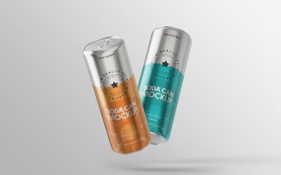 Soda Can PSD Mockup Vol 04
