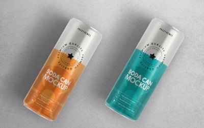 Soda Can PSD Mockup Vol 08