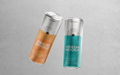 Soda Can PSD Mockup Vol 11