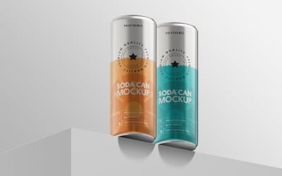 Soda Can PSD Mockup Vol 18