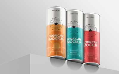 Soda Can PSD Mockup Vol 19