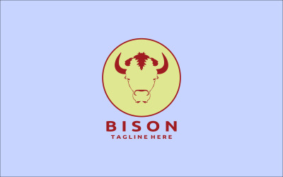 Bison Logo Design Template V8