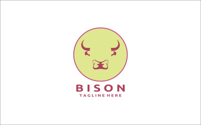 Bison-Logo-Design-Vorlage V6
