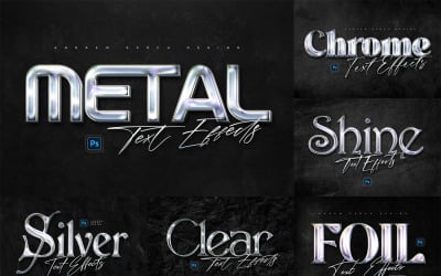Chrome Photoshop texteffekter