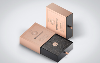Confezione regalo PSD Mockup Vol 12