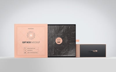 Confezione regalo PSD Mockup Vol 18