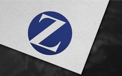 Design elegante de modelo de logotipo com letra Z