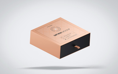 Gift Box PSD Mockup Vol 06