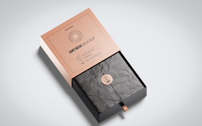 Gift Box PSD Mockup Vol 09
