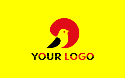 Modello di progettazione del logo degli uccelli