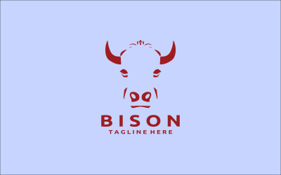 Bizon Kafa Logo Tasarım Şablonu V10