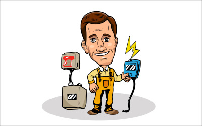 Cartoon lasser vectorillustratie