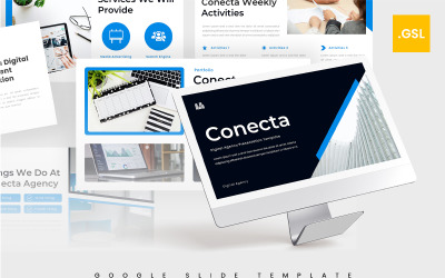 Conecta – Modèle Google Slides pour agence numérique