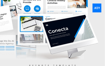 Conecta – 数字机构主题演讲模板