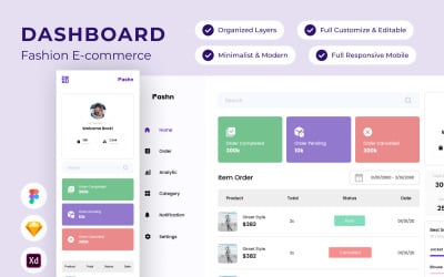 Fashn - Dashboard Fashion E-commerce V2