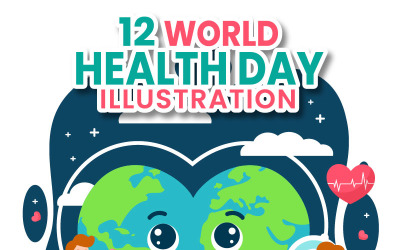12 Dünya Sağlık Günü İllüstrasyonu