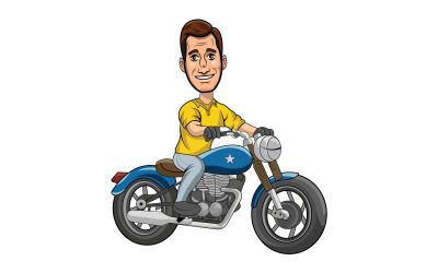 Ilustración de vector de montar en bicicleta