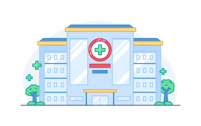 Ilustración vectorial hospitalaria